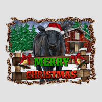 Merry Christmas Black Angus Cattle And Farm Premium Hoodie | Teevron