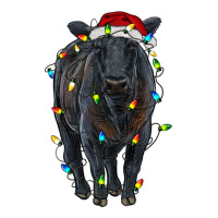 christmas black angus cattle with lights | Teevron