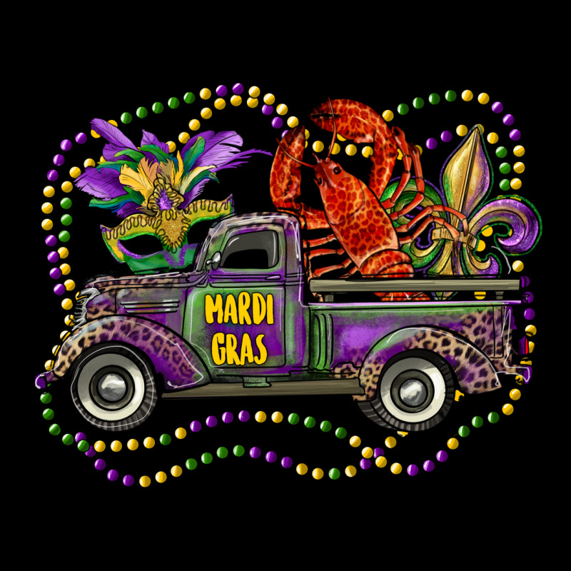 Mardi Gras Truck With Mask Fleur De Lis And Crawfish Urban Hoodie by RanaPortraitStore | Teevron