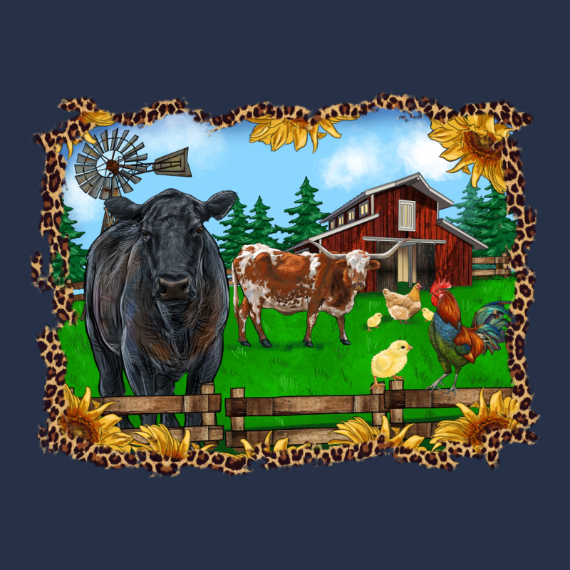 Western Barnyard Black Angus Cattle Longhorn Rooster And Chicks Premium Hoodie by RanaPortraitStore | Teevron