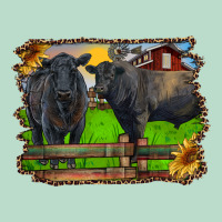 Black Angus Cattle And Bull In Barnyard Premium Hoodie | Teevron