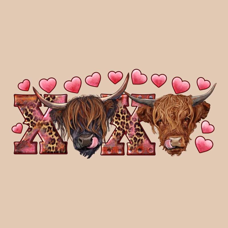 Xoxo Highland Cows Urban Hoodie by RanaPortraitStore | Teevron