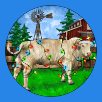 Christmas Charolais Bull And Barnyard Premium Hoodie | Teevron