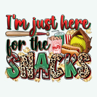 I'm Just Here For The Snacks Softball Premium Hoodie | Teevron