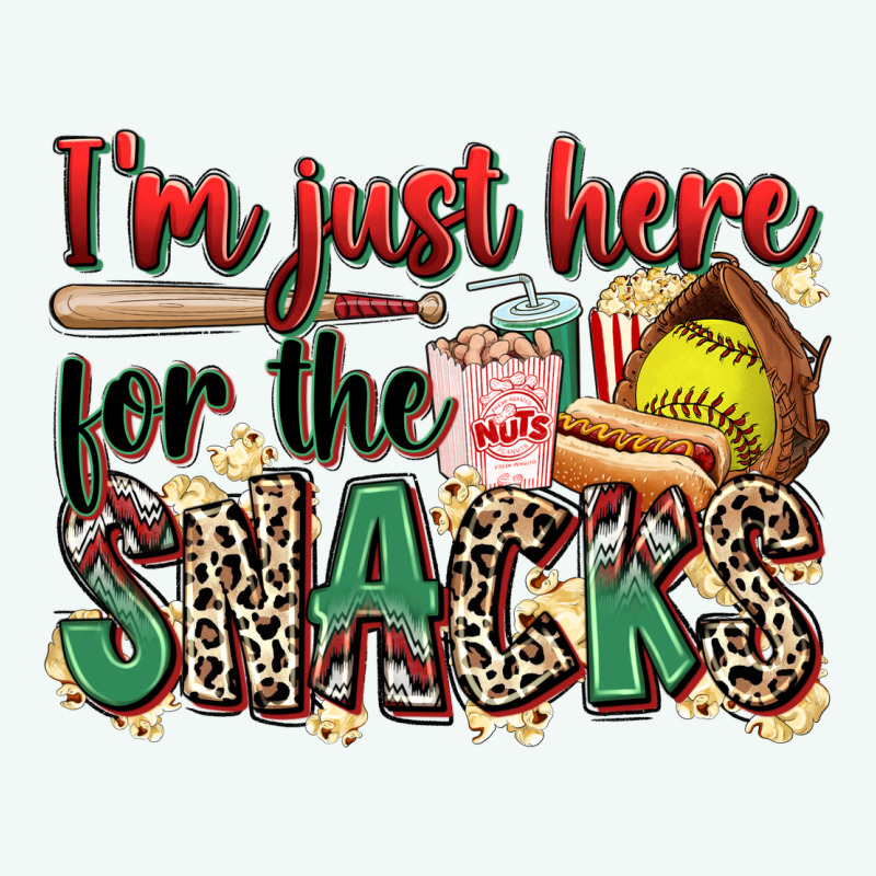 I'm Just Here For The Snacks Softball Premium Hoodie by Zillion Design Studio | Teevron