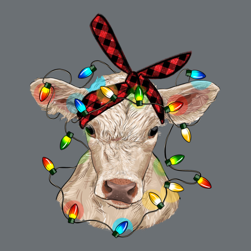 Charolais Calf With Christmas Lights Baby Cow Premium Hoodie by RanaPortraitStore | Teevron