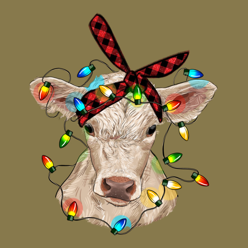 Charolais Calf With Christmas Lights Baby Cow Premium Hoodie by RanaPortraitStore | Teevron