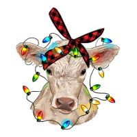 charolais calf with christmas lights baby cow | Teevron