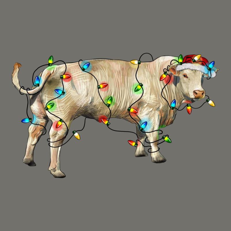 Charolais Bull With Christmas Lights Premium Hoodie by RanaPortraitStore | Teevron