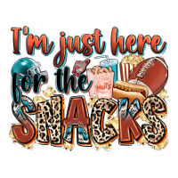 I'm Just Here For The Snacks American Football Premium Hoodie | Teevron