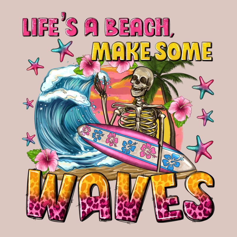 Lifes A Beach Make Some Waves Premium Hoodie by texasbilliewilder | Teevron