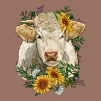 Charolais Cattle With Sunflowers Premium Hoodie | Teevron