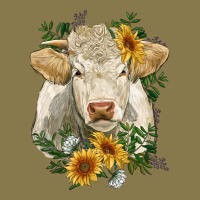 Charolais Cattle With Sunflowers Premium Hoodie | Teevron