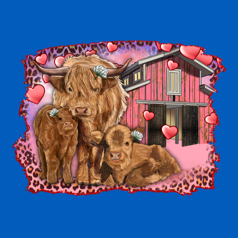 Valentine's Day Mama Cow And Baby Cows Urban Hoodie by RanaPortraitStore | Teevron
