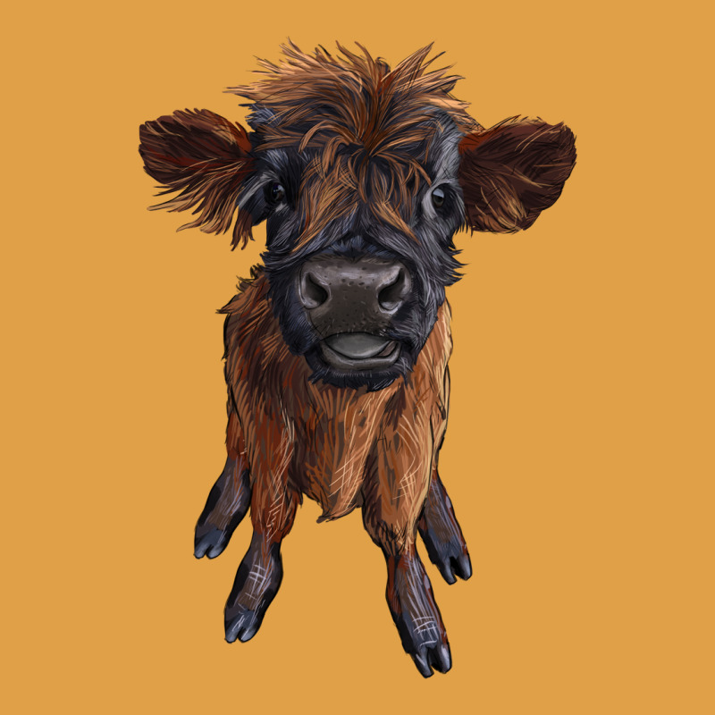 Highland Cow Calf Premium Hoodie by RanaPortraitStore | Teevron