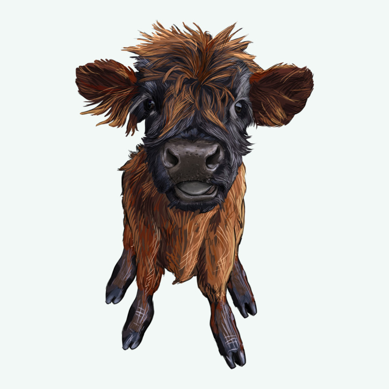 Highland Cow Calf Premium Hoodie by RanaPortraitStore | Teevron