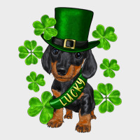 St. Patrick's Day Lucky Dachshund Puppy Urban Hoodie | Teevron
