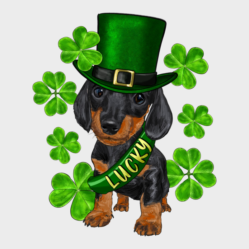 St. Patrick's Day Lucky Dachshund Puppy Urban Hoodie by RanaPortraitStore | Teevron