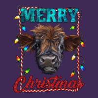 Merry Christmas Highland Calf Baby Cow Premium Hoodie | Teevron