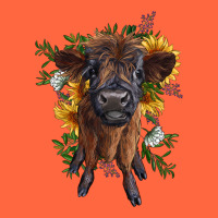 Highland Cow With Sunflower Premium Hoodie | Teevron