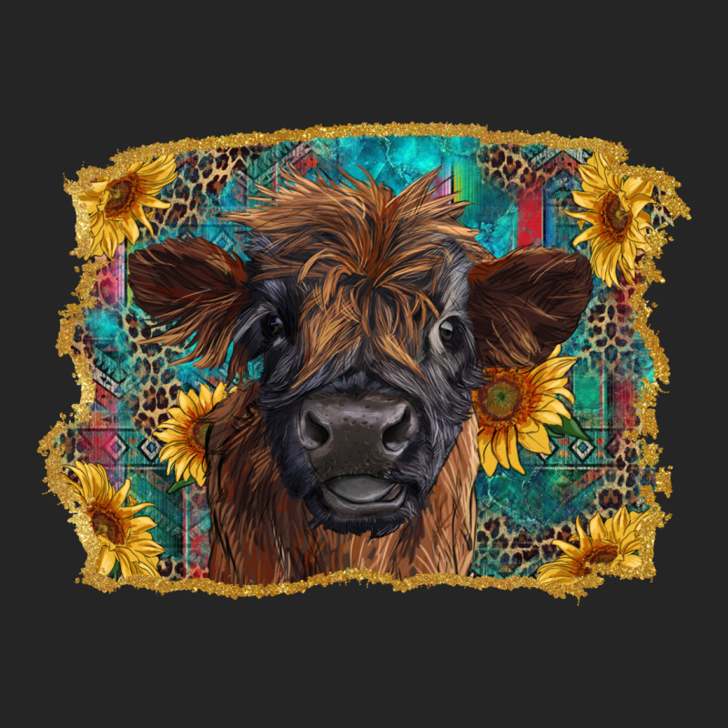 Highland Cow Calf With Western Background Premium Hoodie by RanaPortraitStore | Teevron