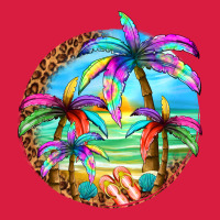 Summer Colorful Palms Premium Hoodie | Teevron