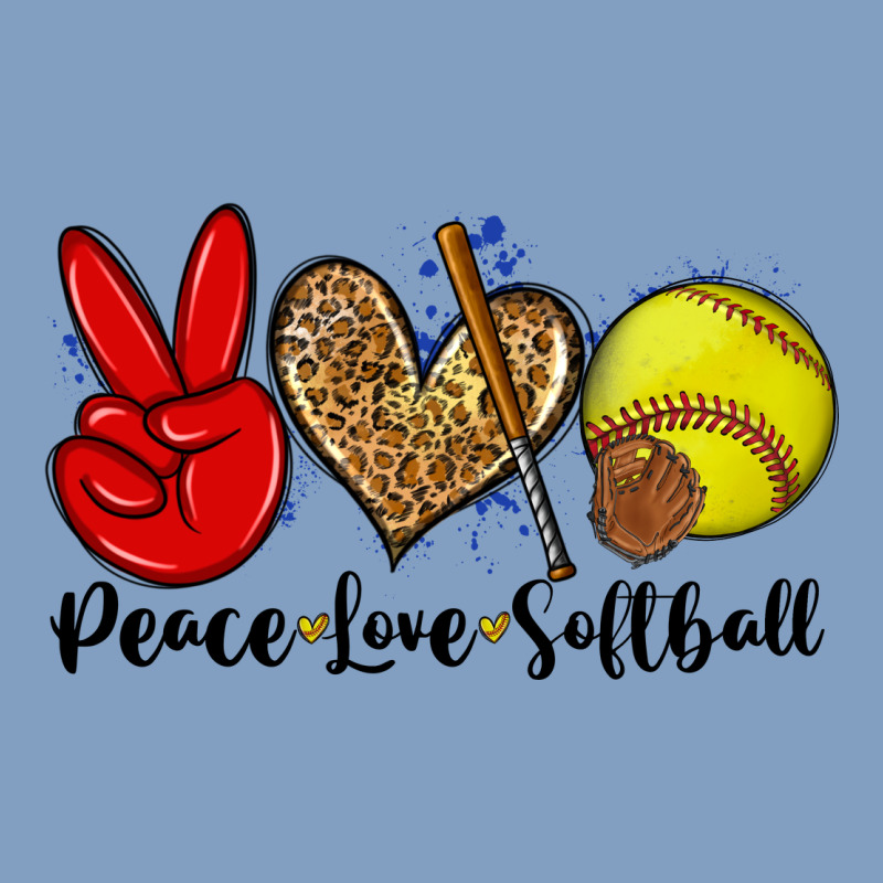 Peace Love Softball Urban Hoodie by Zillion Design Studio | Teevron