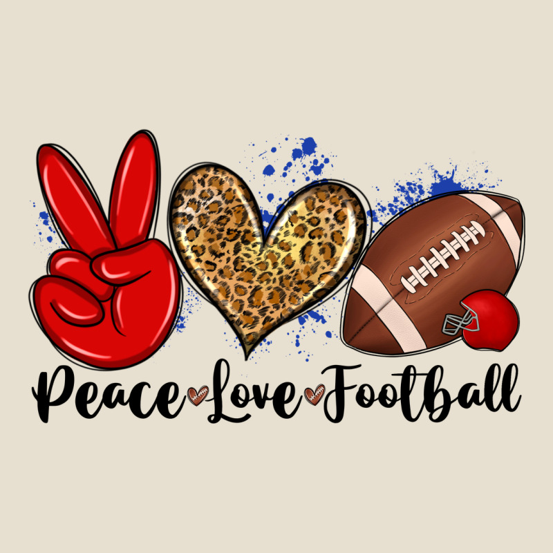 Peace Love Football Urban Hoodie by Zillion Design Studio | Teevron