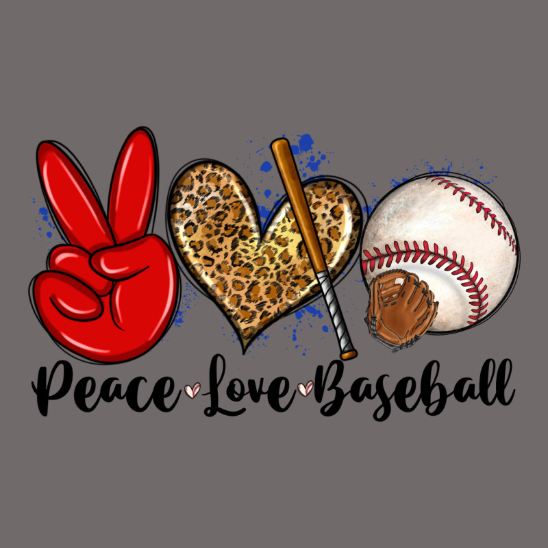 Peace Love Baseball Urban Hoodie by Zillion Design Studio | Teevron