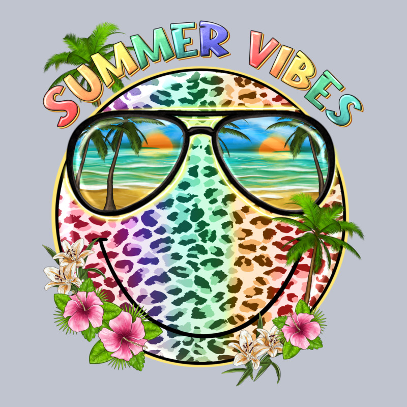 Summer Vibes With Smile Face And Leopard Premium Hoodie by texasbilliewilder | Teevron
