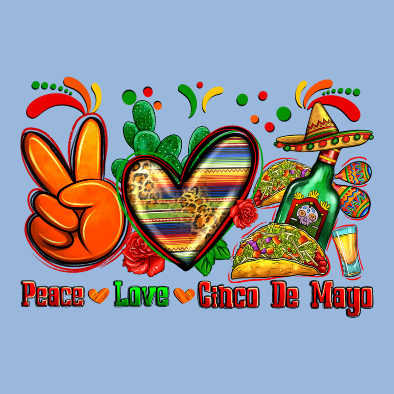 Peace Love Cinco De Mayo Premium Hoodie by Zillion Design Studio | Teevron