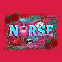 Valentine's Day Nurse With Leopard And Turquoise Background Premium Hoodie | Teevron