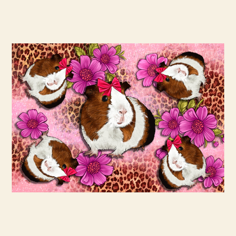 Guinea Pig Flowers Vintage Tee by Artiststas | Teevron