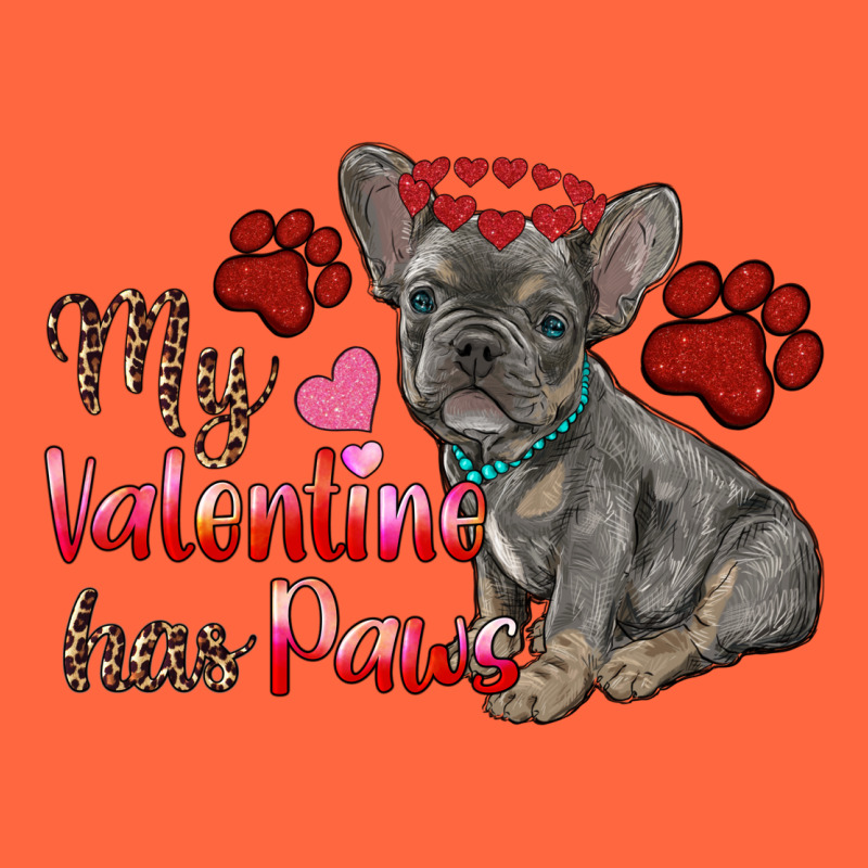 My Valentine Has Paws French Bulldog Premium Hoodie by RanaPortraitStore | Teevron