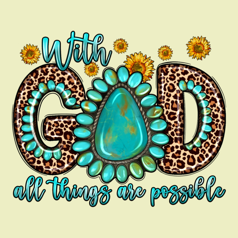 With God All Things Are Possible Gemstone Urban Hoodie by Zillion Design Studio | Teevron