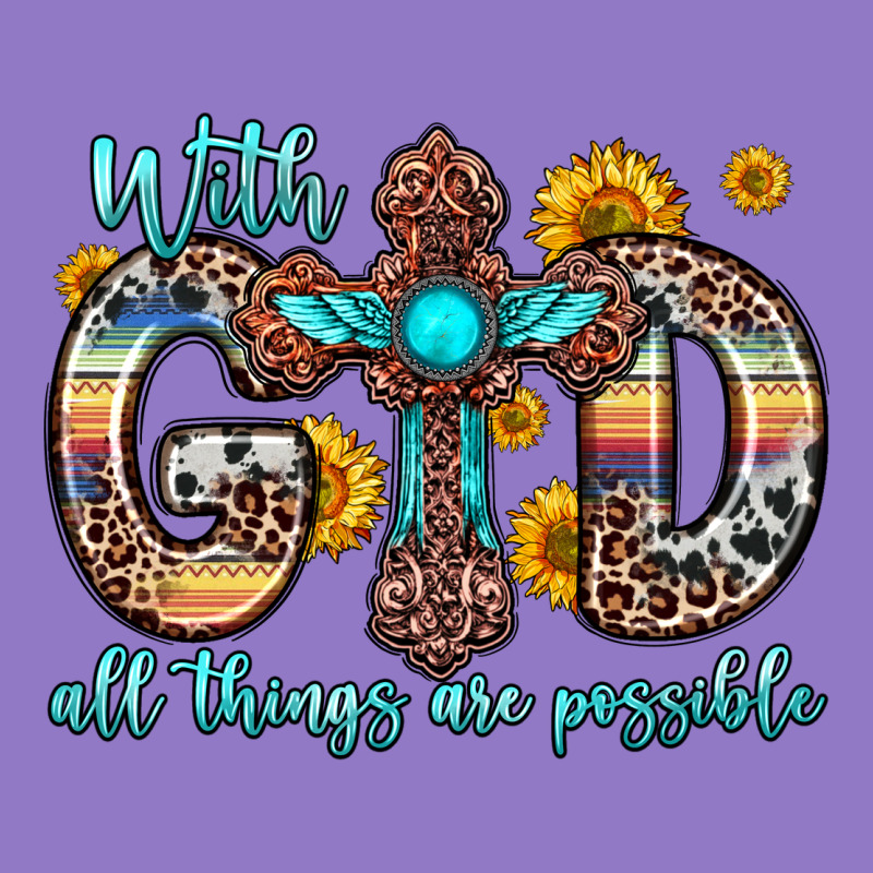 With God All Things Are Possible Cross Urban Hoodie by Zillion Design Studio | Teevron