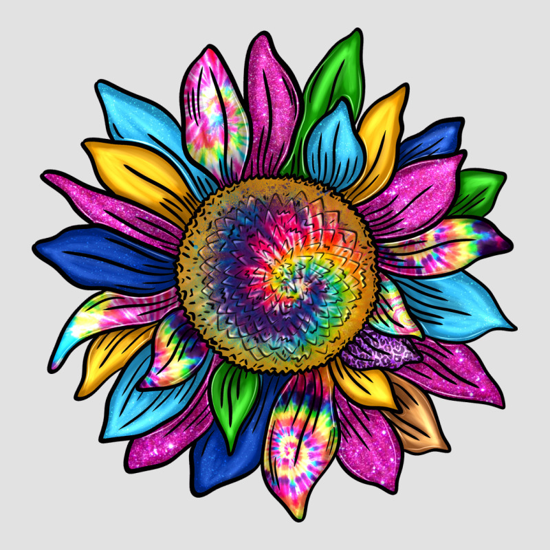 Tie Dye Sunflower Premium Hoodie by texasbilliewilder | Teevron