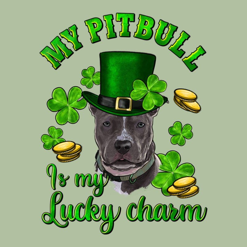 St Patricks Day My Pitbuli My Lucky Charm With Hat Urban Hoodie by RanaPortraitStore | Teevron