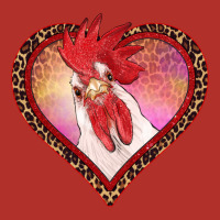 Valentine's Day Rooster With Leopard Heart Premium Hoodie | Teevron