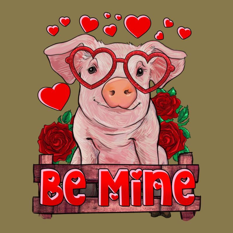 Be Mine Valentine's Day Baby Pig Premium Hoodie by RanaPortraitStore | Teevron