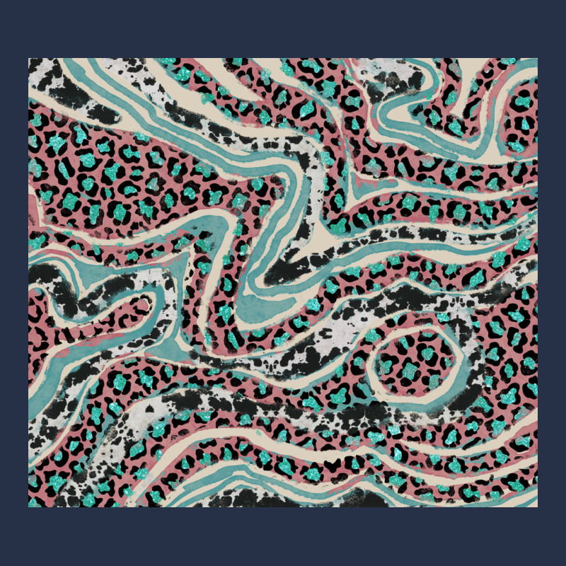 Pink And Turquoise Cowhide And Leopard Premium Hoodie by RanaPortraitStore | Teevron