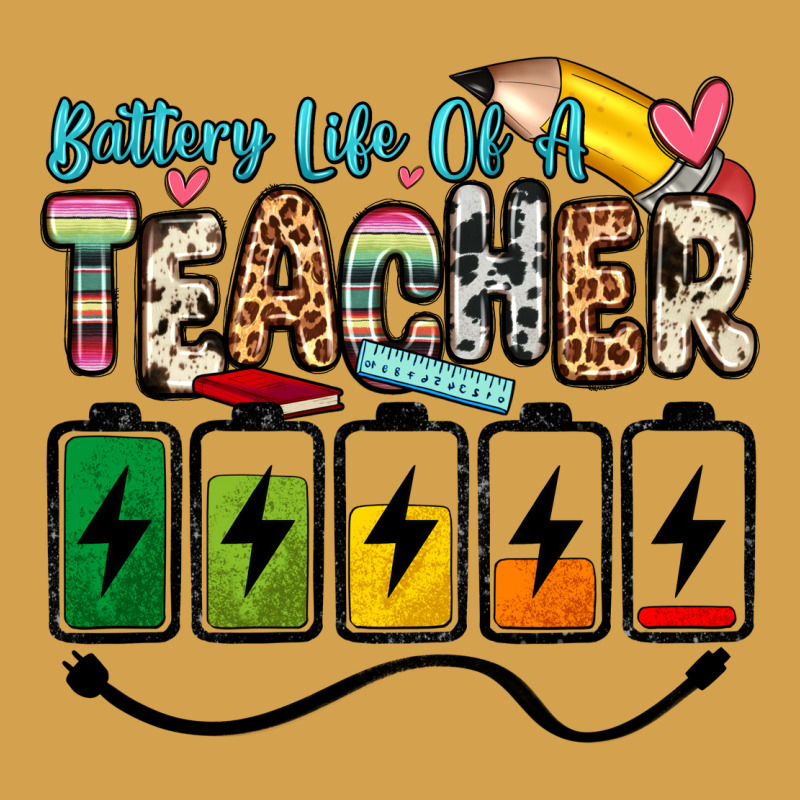Battery Life Of A Teacher Urban Hoodie by Zillion Design Studio | Teevron