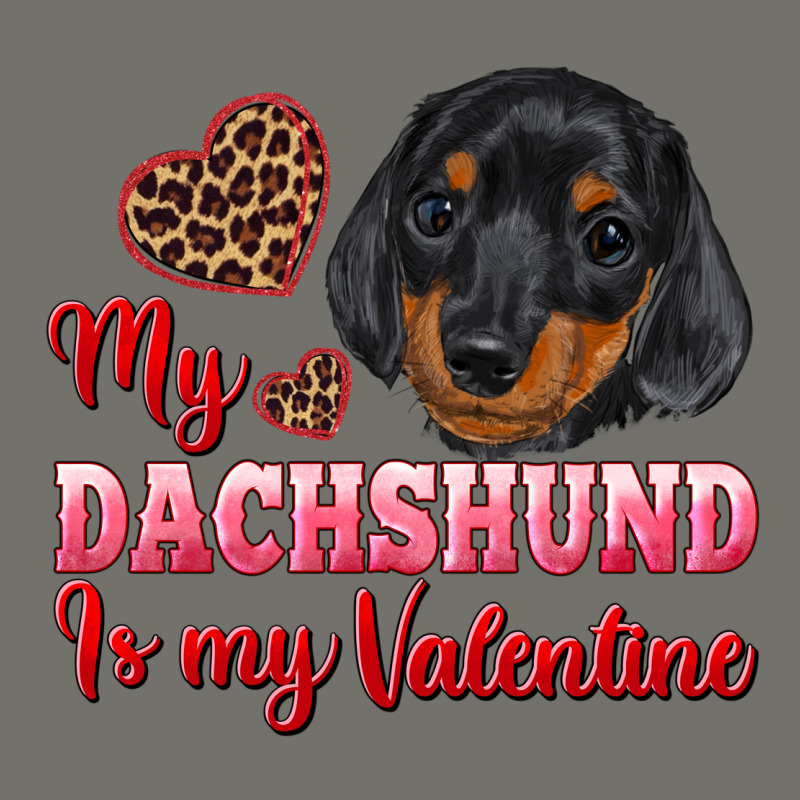 My Dachshund Is My Valentine Premium Hoodie by RanaPortraitStore | Teevron