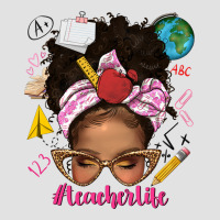 Afro Messy Bun Teacherlife Premium Hoodie | Teevron