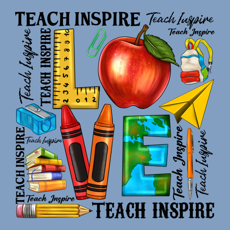 Teach Love Inspire Teacher Urban Hoodie by texasbilliewilder | Teevron