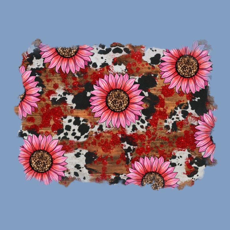 Valentine's Day Sunflowers Leopard Cowhide Background Urban Hoodie by RanaPortraitStore | Teevron