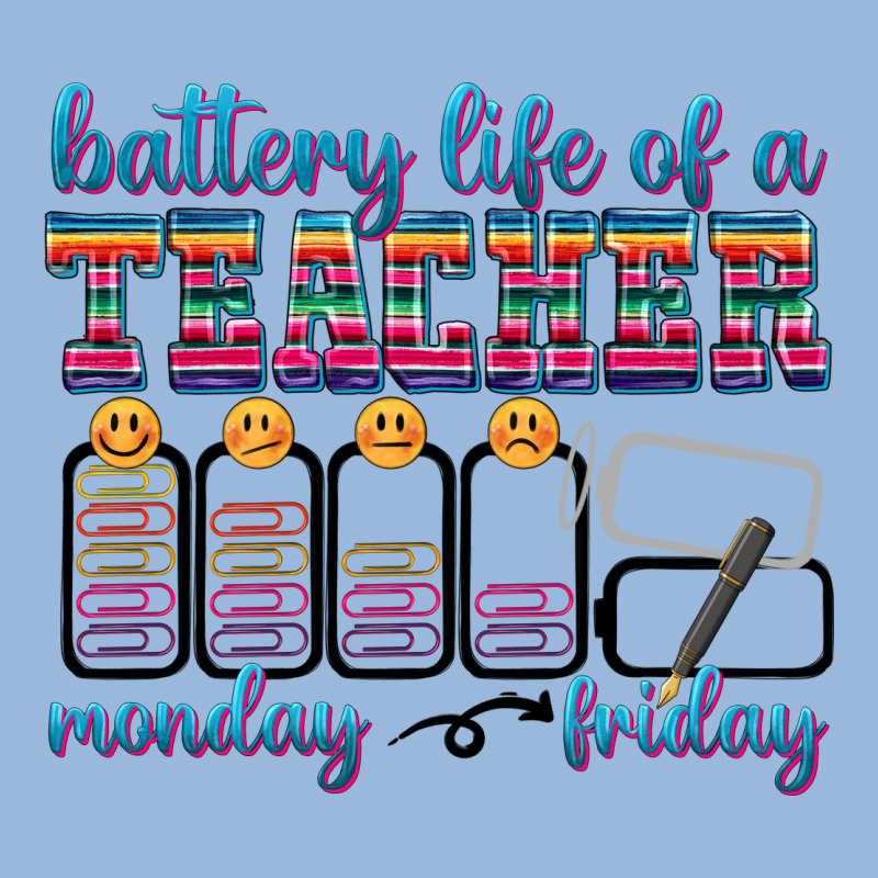 Battery Life Of A Teacher Premium Hoodie by texasbilliewilder | Teevron