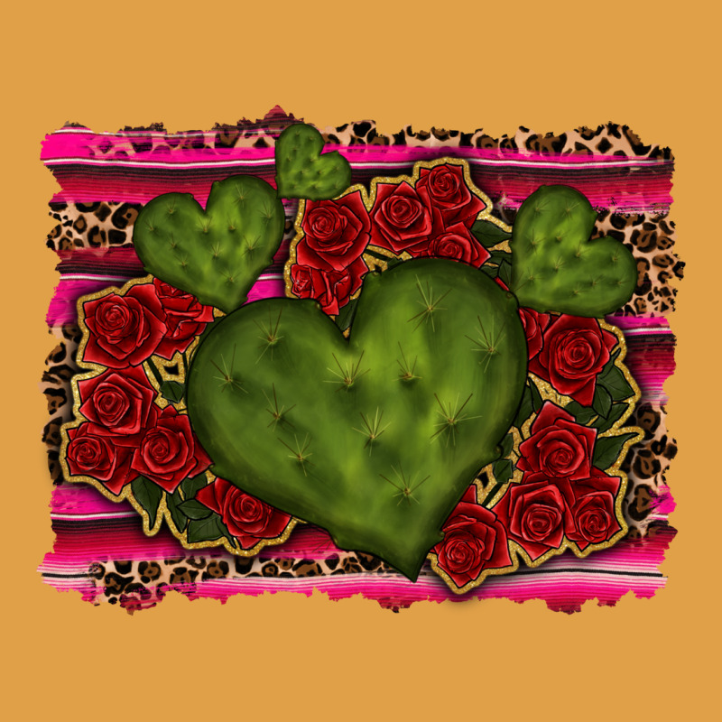 Valentine Cactus Heart With Roses Premium Hoodie by RanaPortraitStore | Teevron