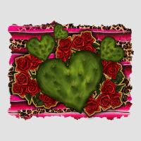 Valentine Cactus Heart With Roses Premium Hoodie | Teevron