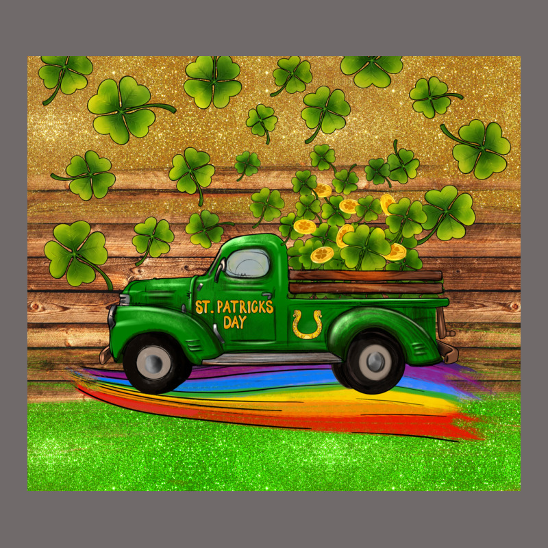 St Patricks Day Truck Shamrock With Rainbow Tumbler Urban Hoodie by RanaPortraitStore | Teevron